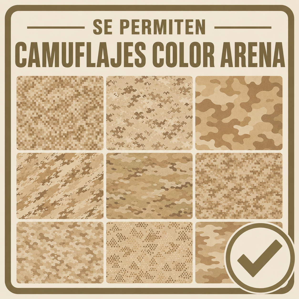 CARTEL MEXICANO - Camuflajes Áridos